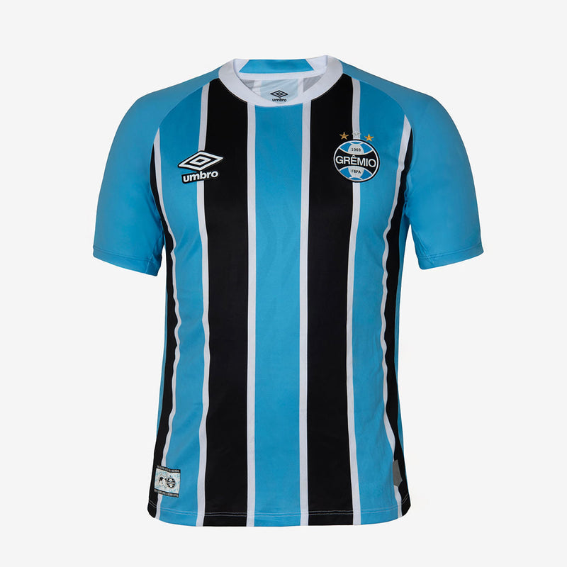 Camisa Grêmio 25/26 Home Umbro Torcedor - Azul e Preto - Rezenha 10 FC