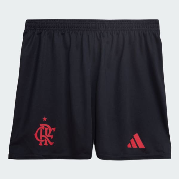 Conjunto Infantil Flamengo 25/26 Away Adidas - Branco e Vermleho - Rezenha 10 FC