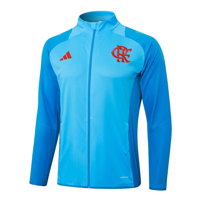 Jaqueta de Viagem Flamengo 25/26 - Azul Claro - Rezenha 10 FC