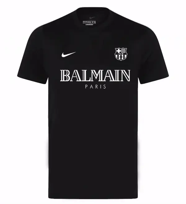 Camisa Barcelona x Balmain Masculina Torcedor 24/25 - Preta - Rezenha 10 FC