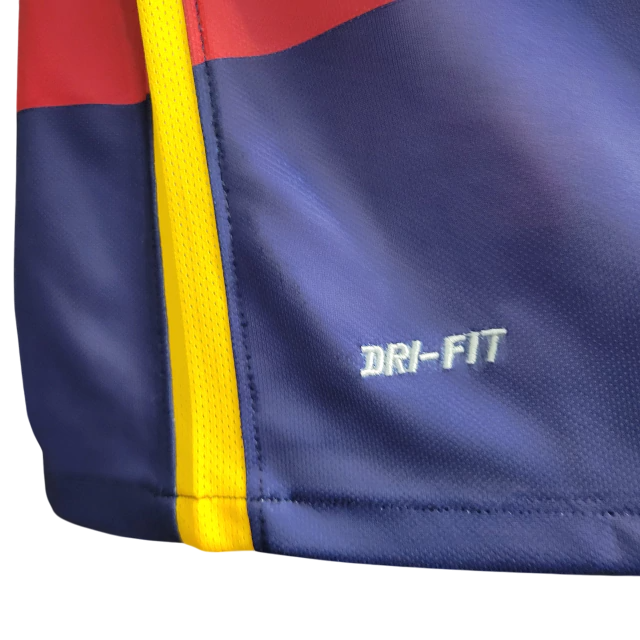Camisa Retro Barcelona I Home Nike 2015/16 Masculino Azul e Grená 15/16 - Rezenha 10 FC