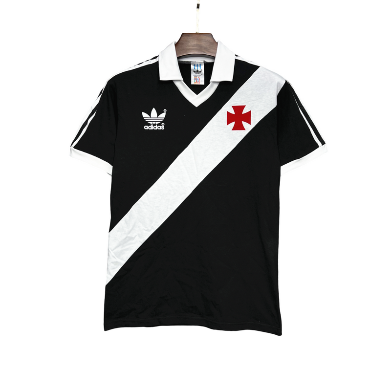 Camisa Retrô Vasco da Gama Home 1988/89 Finta Masculino - Preto - Rezenha 10 FC