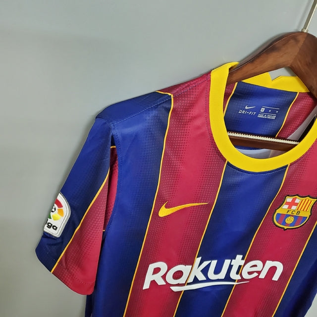 Camisa Retrô Barcelona Home 20/21 Torcedor Nike Masculina - Azul e Grená - Rezenha 10 FC