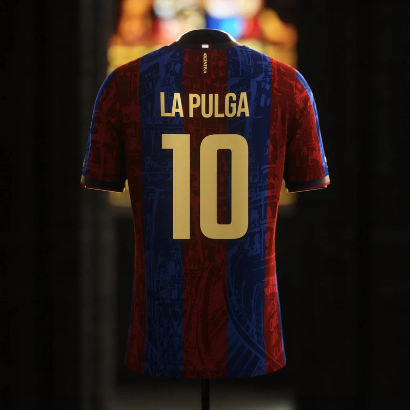 Camisa Barcelona Edição "La Pulga 10" - Rezenha 10 FC