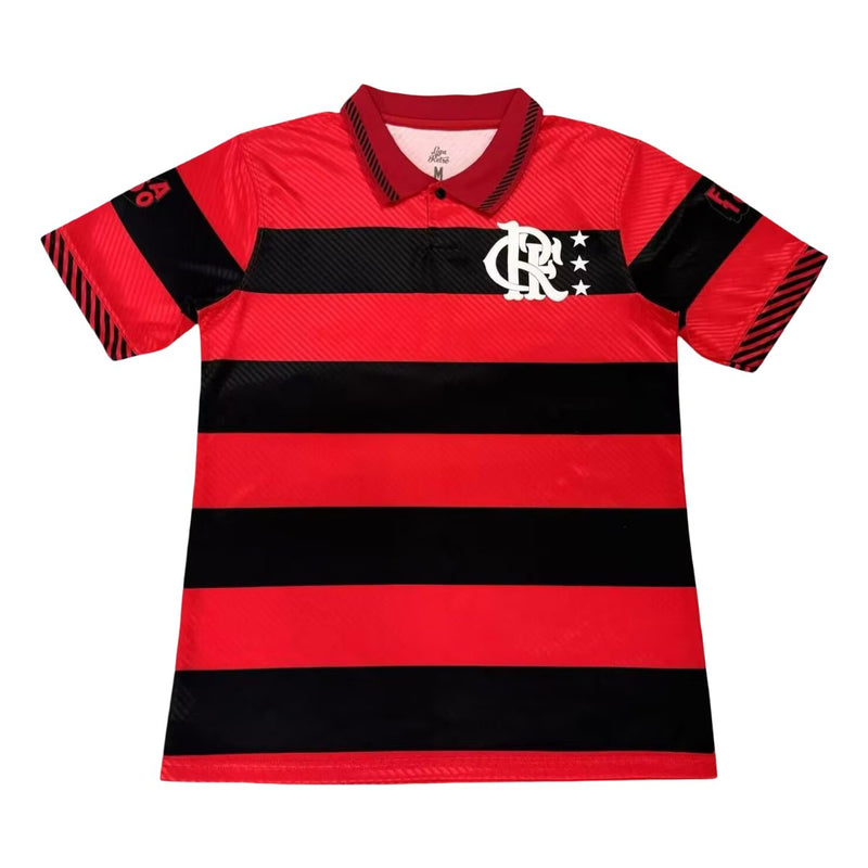 Camisa Flamengo Vermelha Retrô 1995 Fla 100 Masculina - Edição Especial - Rezenha 10 FC