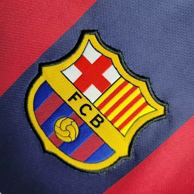 Camisa Retro Barcelona I Home Nike 2014/15 Masculino Azul e Grená 14/15 - Rezenha 10 FC
