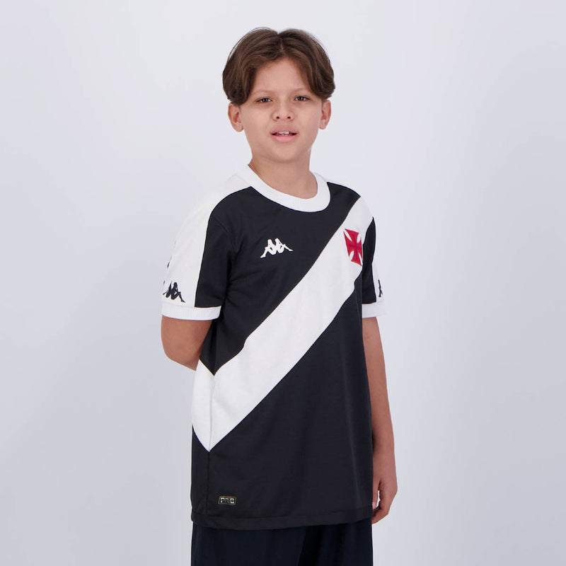 Conjunto Infantil Vasco Home Kappa Torcedor 24/25 - Rezenha 10 FC