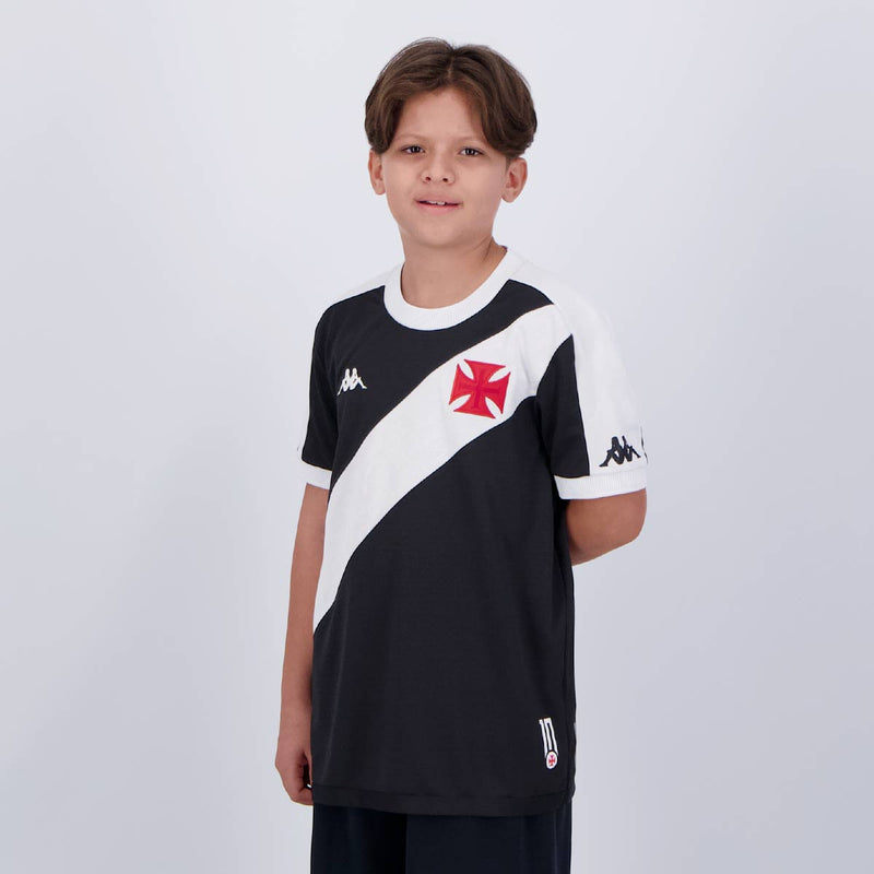 Conjunto Infantil Vasco Home Kappa Torcedor 24/25 - Rezenha 10 FC