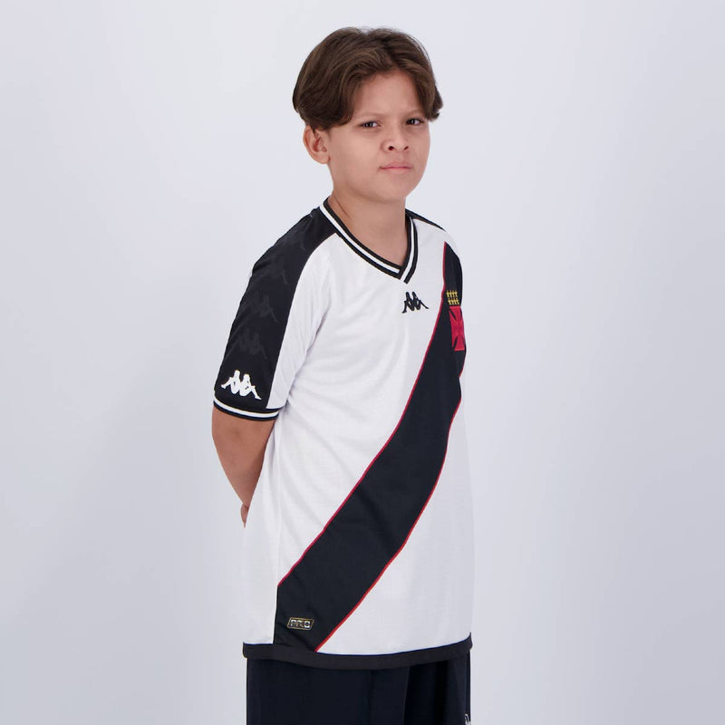 Conjunto Infantil Vasco Away Kappa Torcedor 24/25 - Rezenha 10 FC