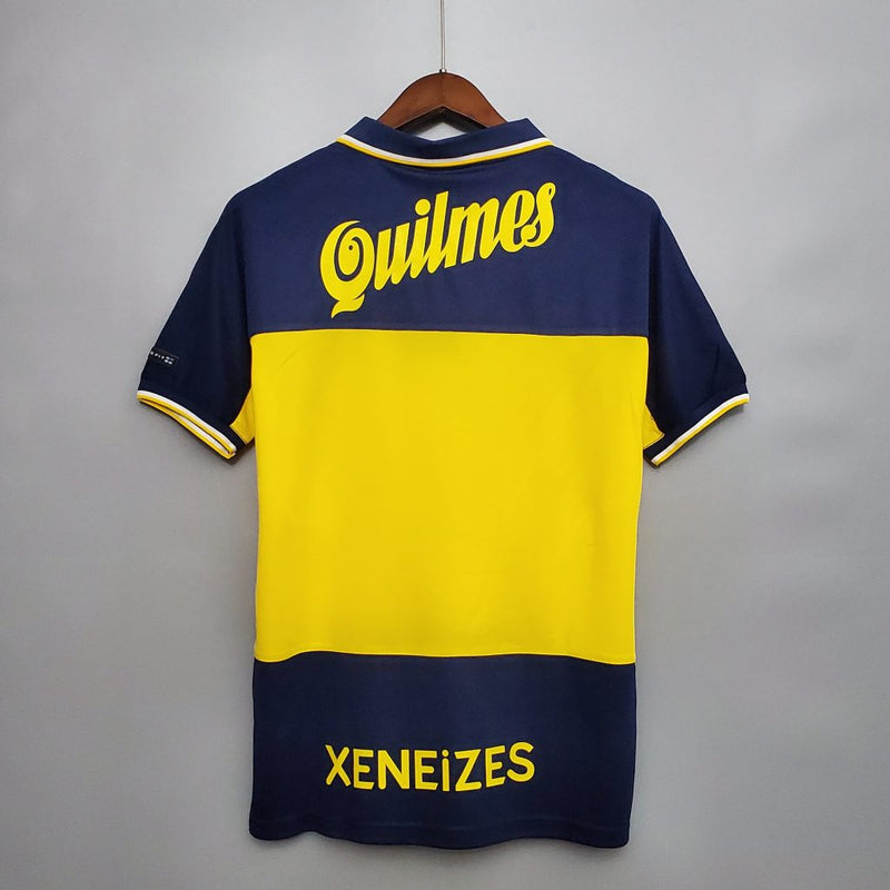 Camisa Boca Juniors Retrô Nike 1998/99 - Azul e Amarelo - Rezenha 10 FC