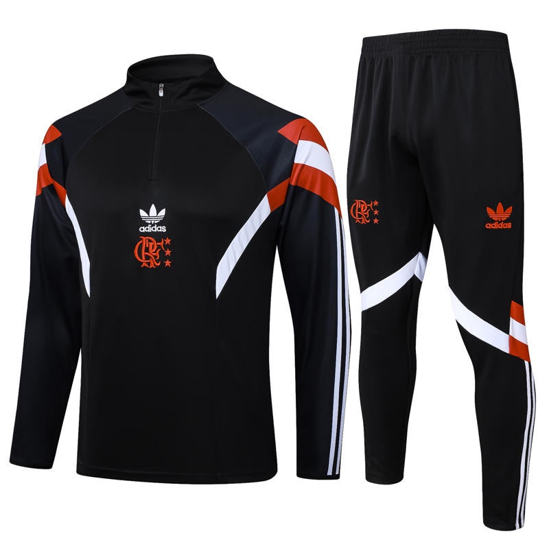 Conjunto Agasalho de Treino Flamengo 25/26 - Preto - Rezenha 10 FC