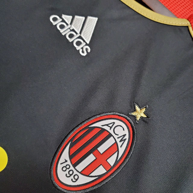 Camisa Milan Retrô 2006 - Masculino - Preto - Rezenha 10 FC