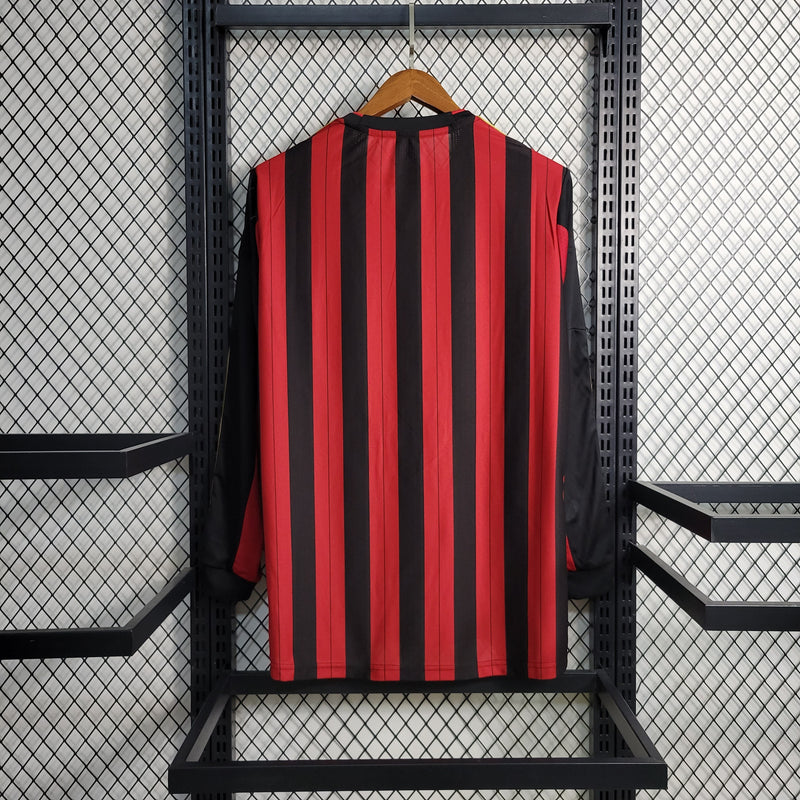 Camisa I Adidas Milan 2013/14 - Retrô Manga Longa- Vermelho - Rezenha 10 FC