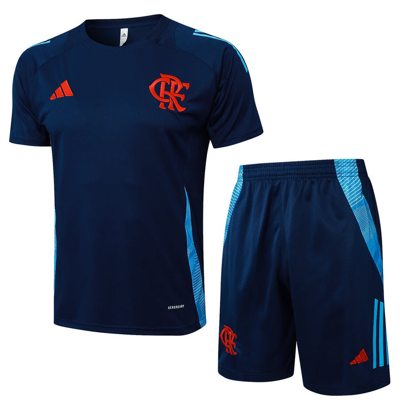 Conjunto de Treino Flamengo 25/26 Adidas - Azul Escuro - Rezenha 10 FC