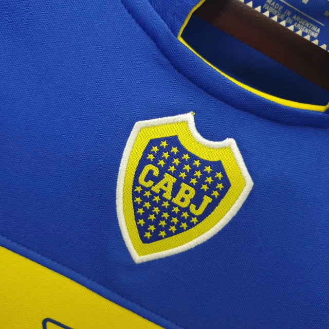 Camisa Boca Juniors Retrô 2005 Azul e Amarela - Nike - Rezenha 10 FC
