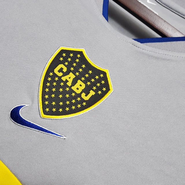 Camisa Boca Juniors Retrô 2002 Cinza - Nike - Rezenha 10 FC