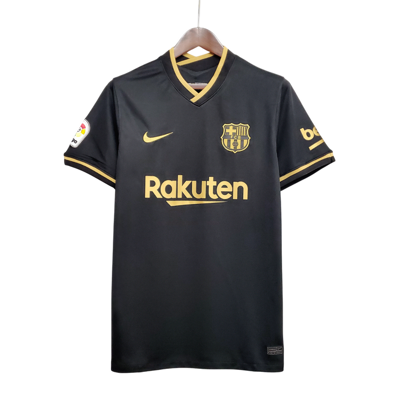 Camisa Retro Barcelona 20/21 Away Nike Torcedor - Preta - Rezenha 10 FC