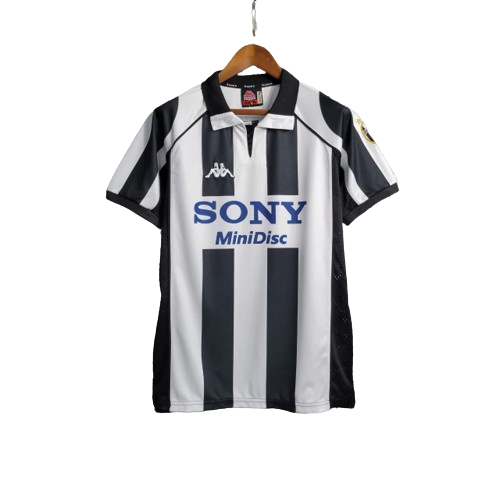 Camisa Retrô Juventus I Kappa 1997/98 Masculino Preto e Branco - Rezenha 10 FC