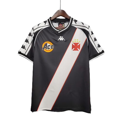Camisa Retrô Vasco I Home Kappa 2000/01 Masculino Preto - Rezenha 10 FC