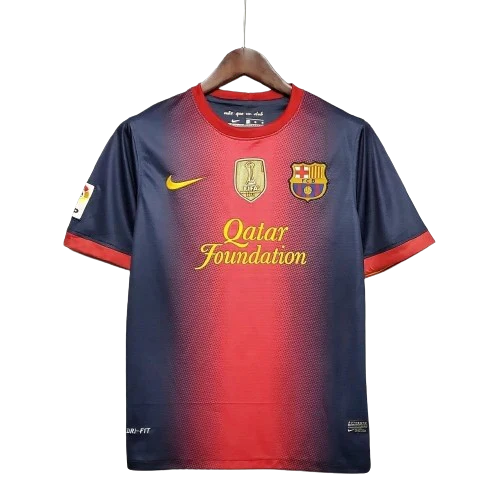 Camisa Retrô Barcelona Nike 2012/13 Masculino Azul Grená - Rezenha 10 FC