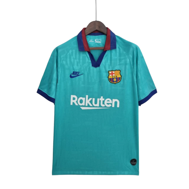 Camisa Barcelona Retrô Third 19/20 Torcedor Nike Masculina - Verde - Rezenha 10 FC