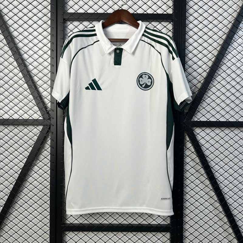 Camisa Panathinaikos II 25/26 Adidas - Versão Torcedor - Branca