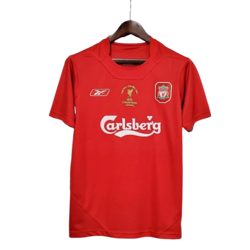 Camisa Liverpool Retrô 2005 Vermelha - Reebok - Rezenha 10 FC