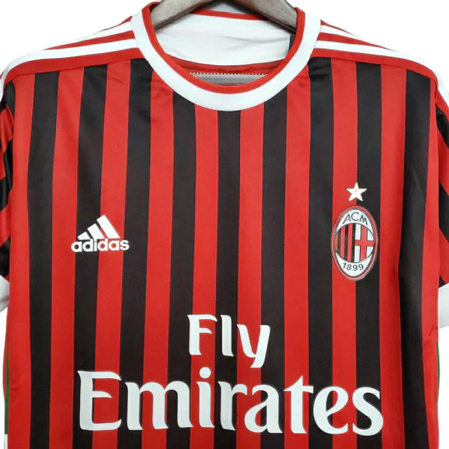 Camisa Milan Retrô 2011/2012 Vermelha e Preta - Adidas - Rezenha 10 FC