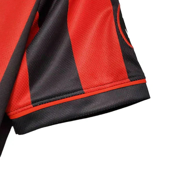 Camisa Milan Retrô 1996/1997 Vermelha e Preta - Lotto - Rezenha 10 FC