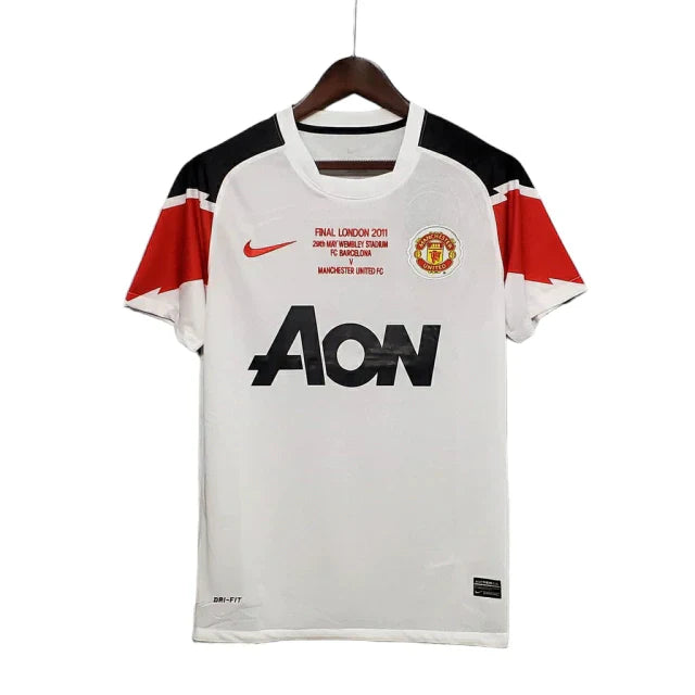 Camisa Manchester United Retrô 2010/2011 Branca - Nike - Rezenha 10 FC