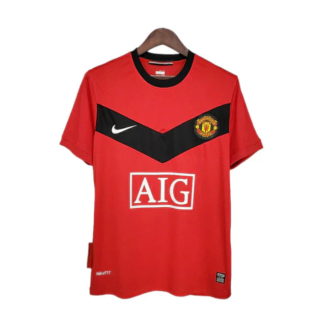 Camisa Manchester United Retrô 2009/2010 Vermelha - Nike - Rezenha 10 FC