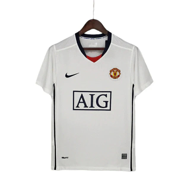 Camisa Retrô Manchester United Adidas 2008/09 Masculino Branco - Rezenha 10 FC