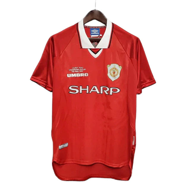 Camisa Retrô Manchester United Umbro 1999/2000 Masculino Vermelha - Rezenha 10 FC