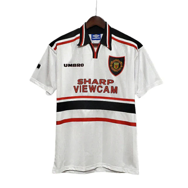 Camisa Manchester United Retrô 1997/1998 Branca - Umbro - Rezenha 10 FC