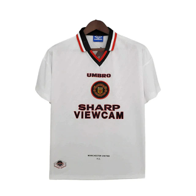 Camisa Manchester United Retrô 1996/1997 Branca - Umbro - Rezenha 10 FC
