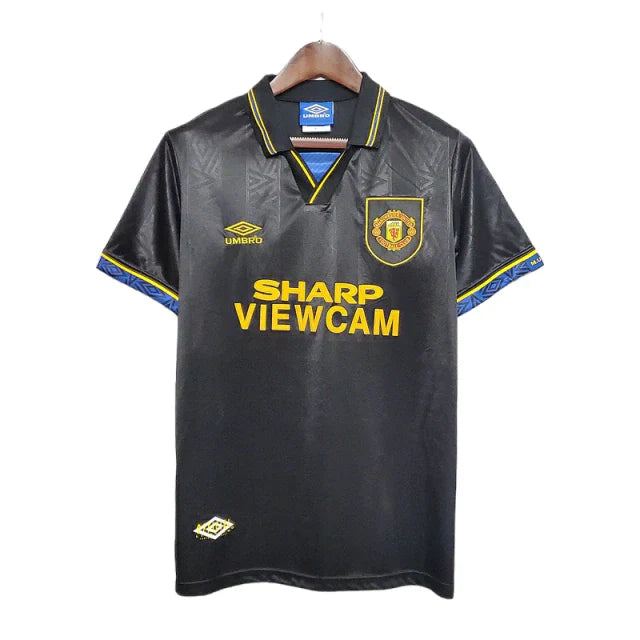 Camisa Manchester United Retrô 1993/1995 Preta - Umbro - Rezenha 10 FC