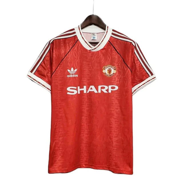 Camisa Manchester United Retrô 1990/1992 Vermelha - Adidas - Rezenha 10 FC