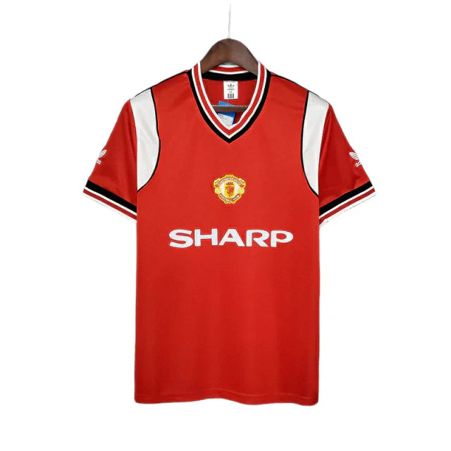 Camisa Manchester United Retrô 1985/1986 Vermelha - Adidas - Rezenha 10 FC