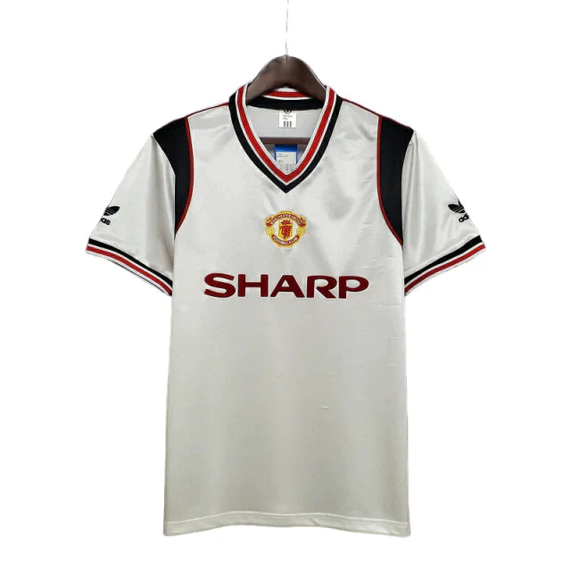 Camisa Manchester United Retrô 1985 Branca - Adidas - Rezenha 10 FC