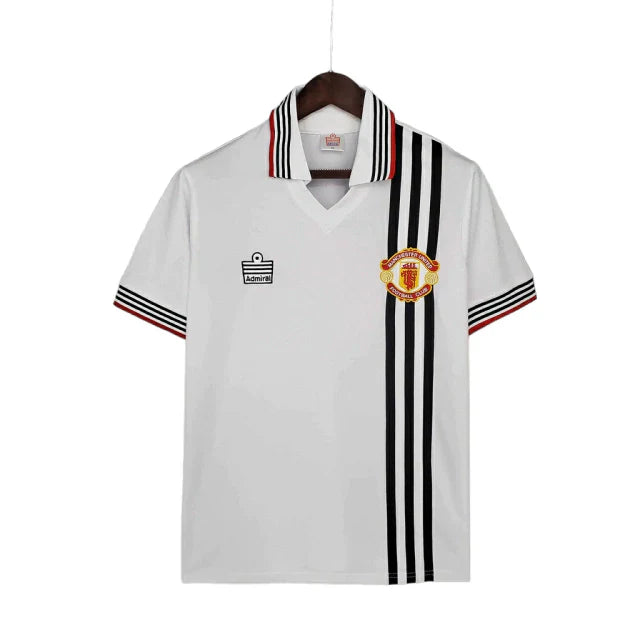 Camisa Manchester United Retrô 1975/1980 Branca - Admiral - Rezenha 10 FC