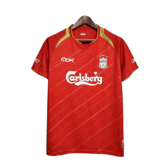 Camisa Liverpool Retrô 05/06 - Reebok - Vermelha - Rezenha 10 FC