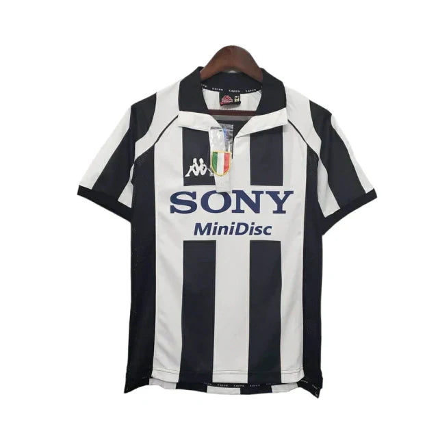 Camisa Juventus Retrô 1997/1998 Preta e Branca - Kappa - Rezenha 10 FC