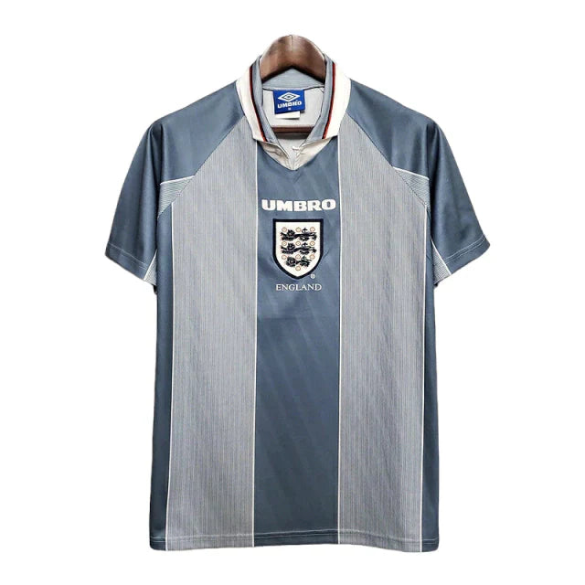 Camisa Inglaterra Retrô 1996 Cinza - Umbro - Rezenha 10 FC