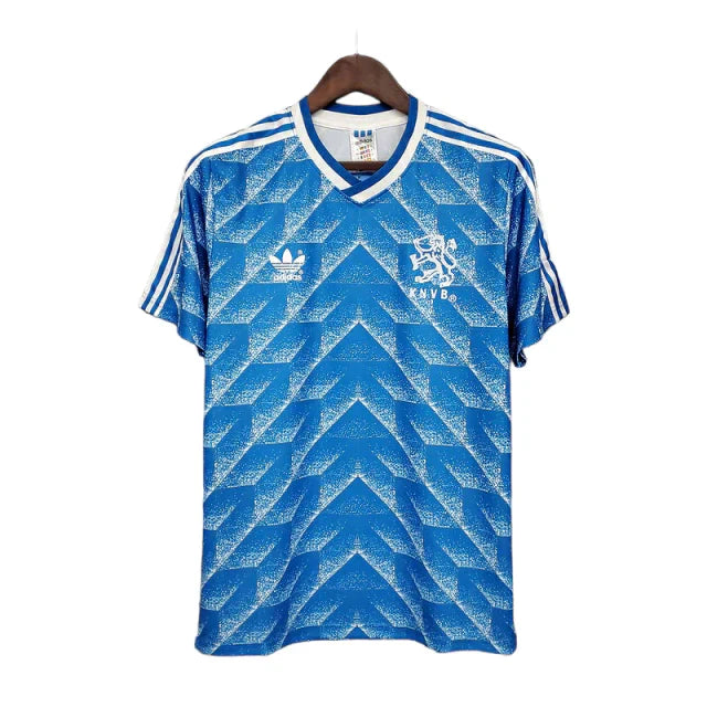 Camisa Holanda Retrô 1988 Azul - Adidas - Rezenha 10 FC