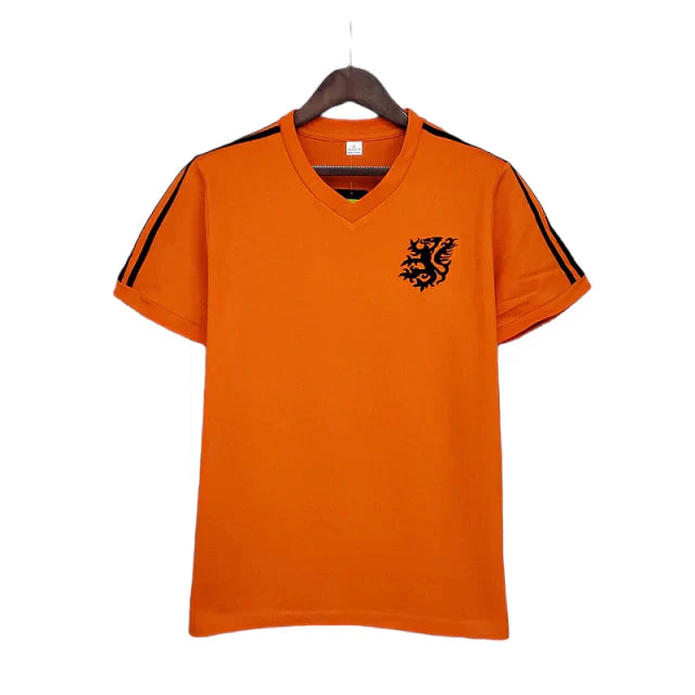 Camisa Holanda Retrô 1988 Azul - Adidas - Rezenha 10 FC