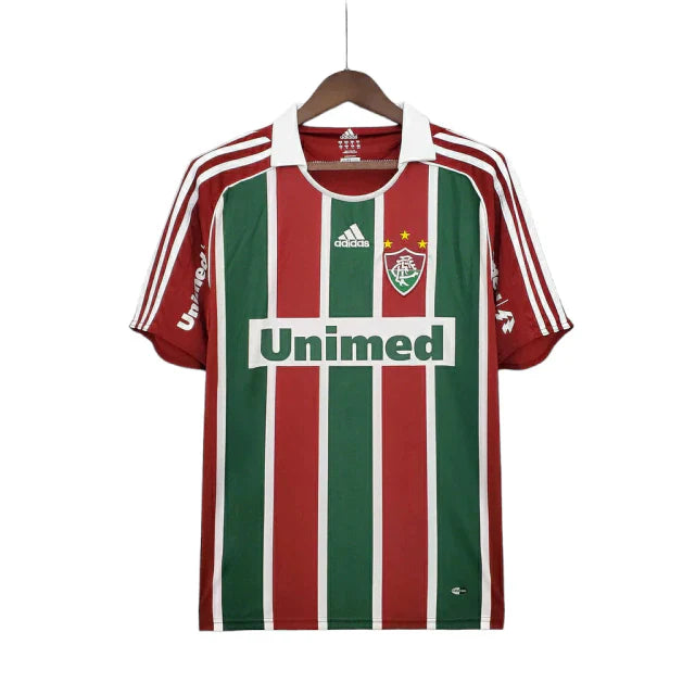 Camisa Fluminense Retrô 2008/2009 Vermelha e Verde - Adidas - Rezenha 10 FC