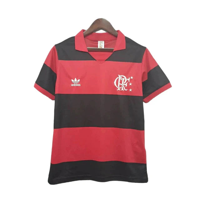 Camisa Flamengo Retrô I Home 1982/83 Masculino Vermelha e Preto - Rezenha 10 FC