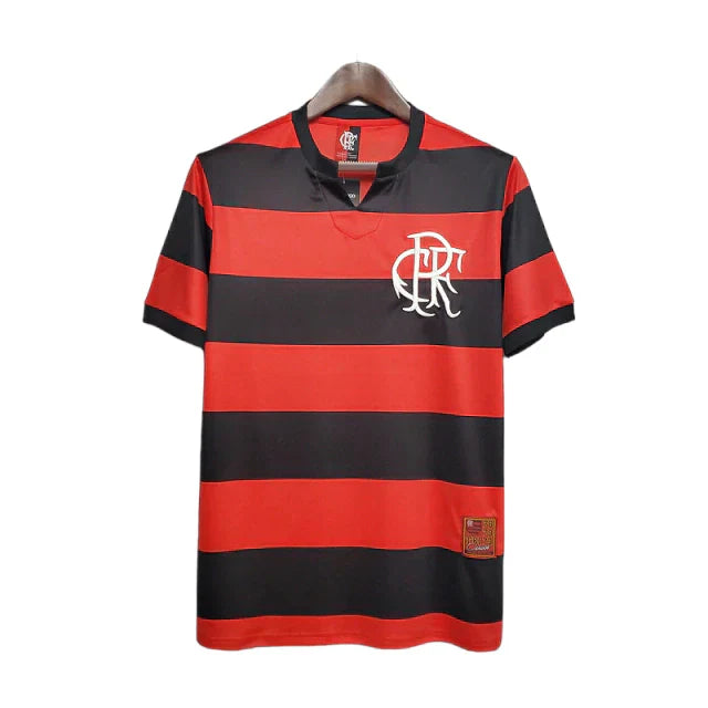 Camisa Retrô Flamengo 1978/1979 Masculino Vermelho e Preto - Rezenha 10 FC