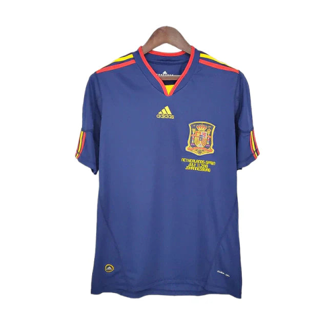Camisa Espanha Retrô 2010 Azul - Adidas - Rezenha 10 FC