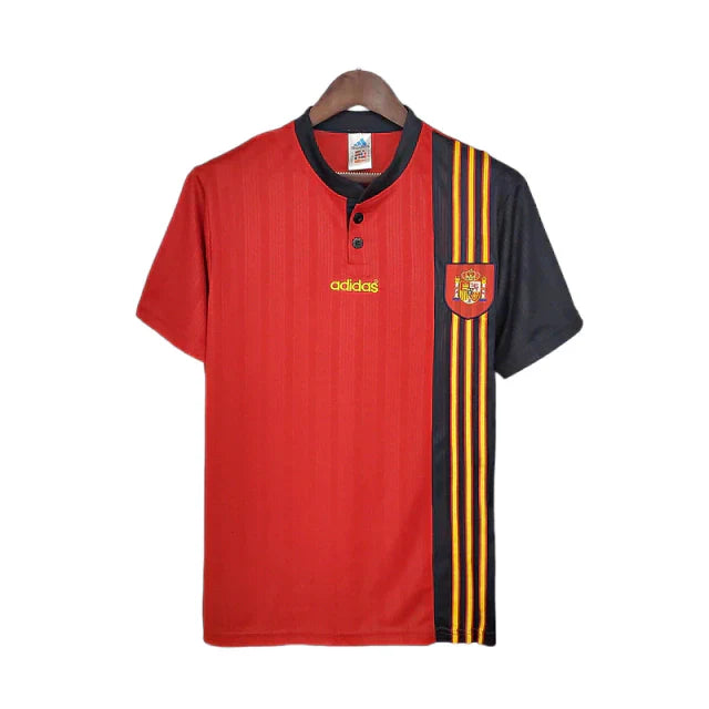 Camisa Espanha Retrô 1996 Vermelha - Adidas - Rezenha 10 FC